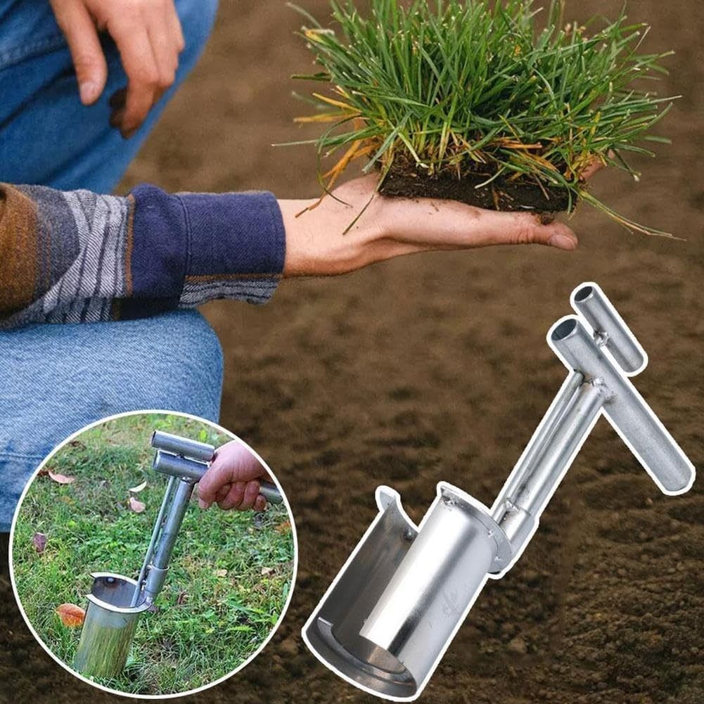 Alat Pertanian Transplanter Penanam Bibit Jagung & Buah Alat Kebun Manual untuk Tanam Cepat