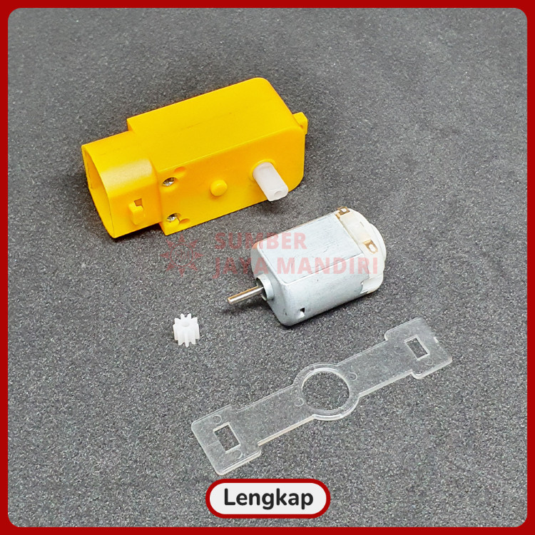 Terlaris ReadyDinamo Motor Gearbox Kuning DC 3-6V S Car Gear