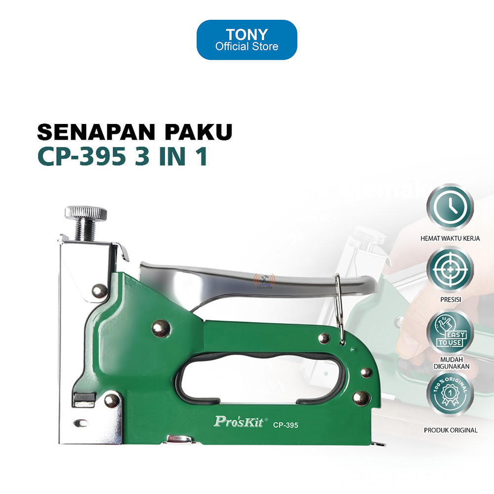 Staple Gun PROSKIT CP-395 - 3 In 1 Multifunction Manual Nailer - CP-395