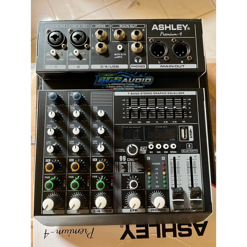 Mixer 4 Channel Ashley Premium 4 Usb Mp3