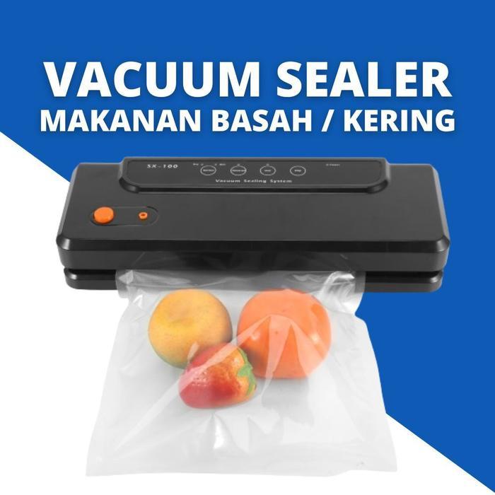 Vacuum Sealer Makanan Mesin Vakum Vacum Seal Alat Press Food Segel Sealers Putih