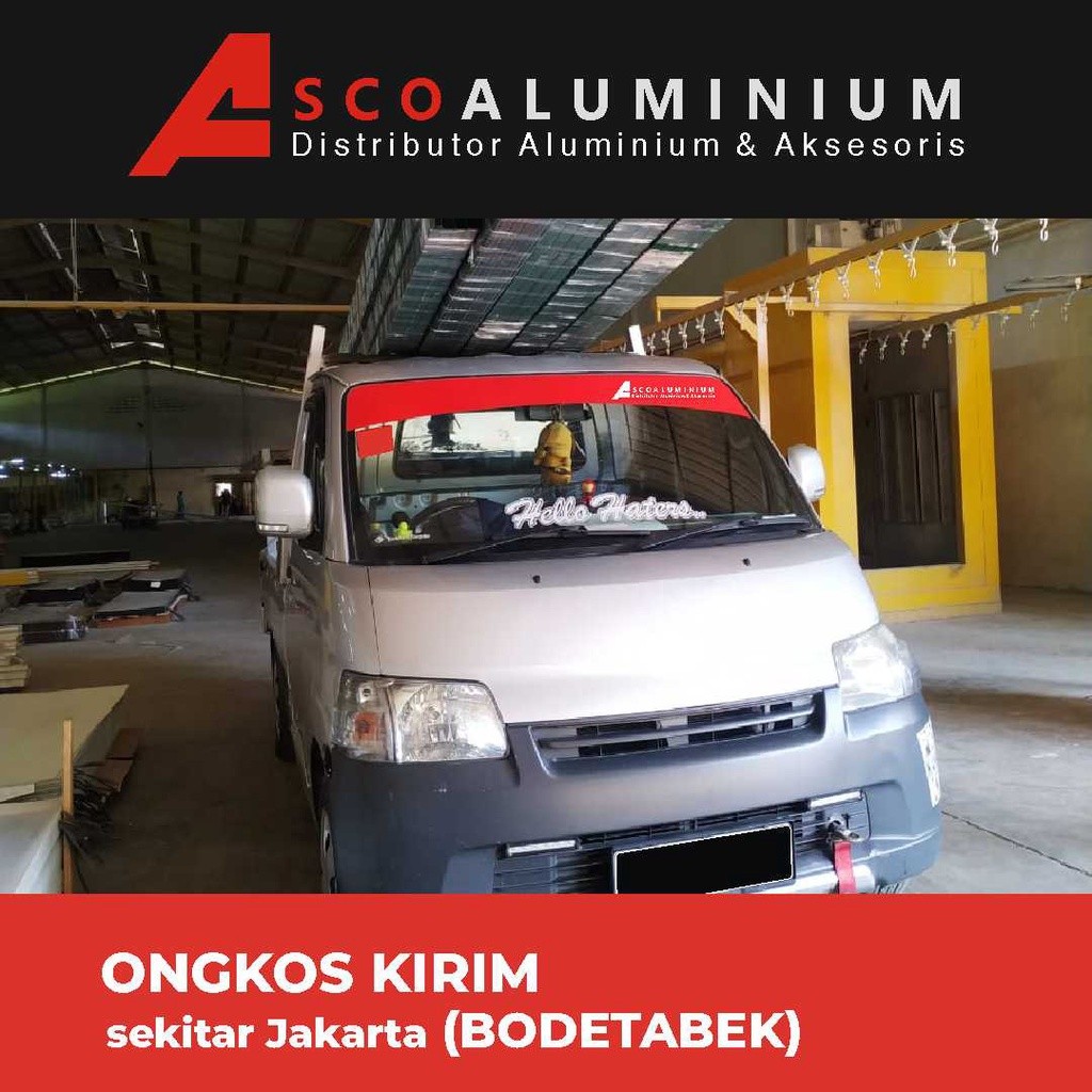 Aluminium Openback Polos Profile 0428 kusen 3 inch