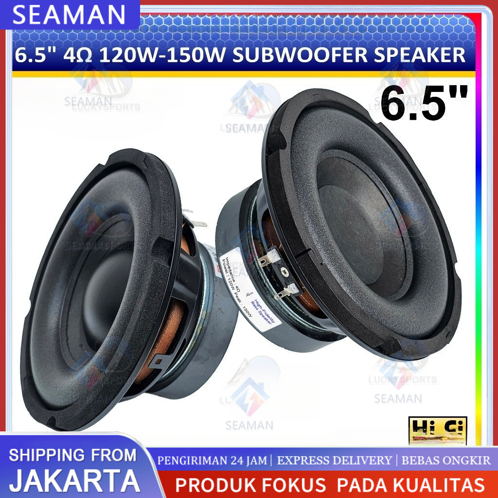 Speaker 6.5 inch Subwoofer 150W 4 ohm 6.5" Hifi Speker Woofer LM-6527 6528/Speaker 5.25" inch Subwoo