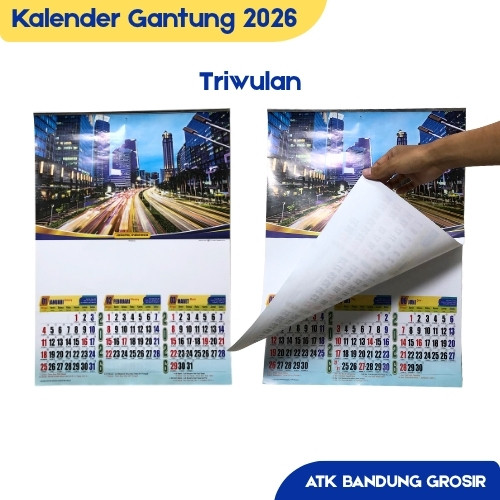 Kalender Dinding Tahun 2026 Calender Catur Wulan Triwulan Edisilux & Standard TH25 - SHRAT