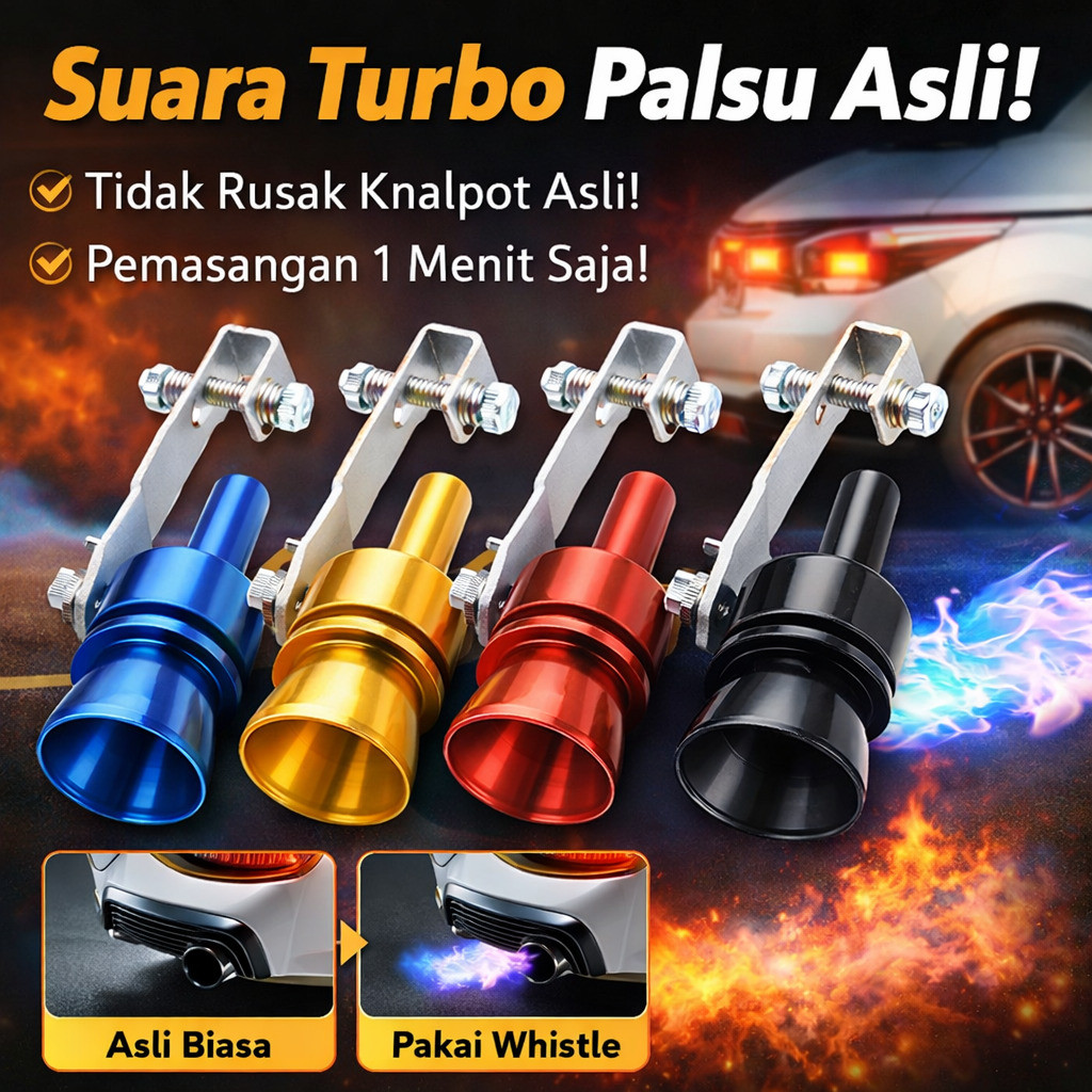 [ COD ] Penyiul Turbo Knalpot Mobil Whistler / Penyiul Turbo Knalpot Motor /Peluit Turbo , Penyiul K