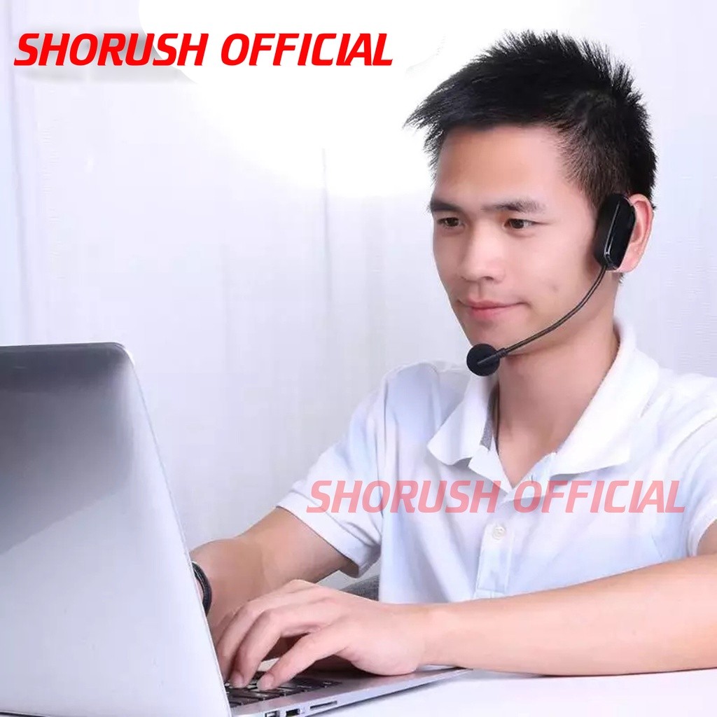 Shorush IM 1 Mikrofon Mic Clip On Wireless UHF 2.4G Presentasi Tur Imam Masjid Musholla