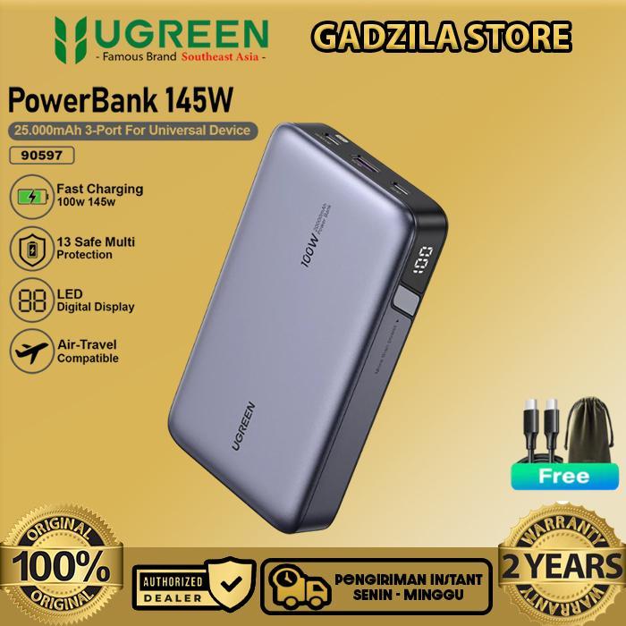 UGREEN Powerbank ATL Batterai 10000mAh - 25000mAh LED Display Fast Charging Max 22.5W For Laptop iPh