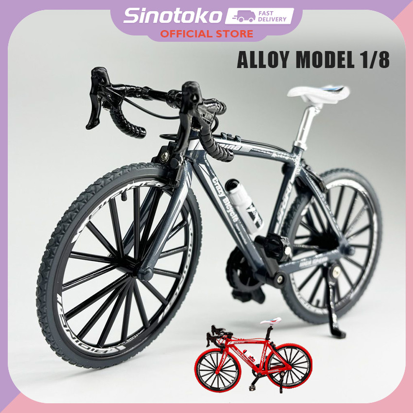 Diecast Sepeda Gunung MTB Skala 1:8 dengan Detail Simulasi – Mainan Sepeda Mini Tahan Lama untuk Ana