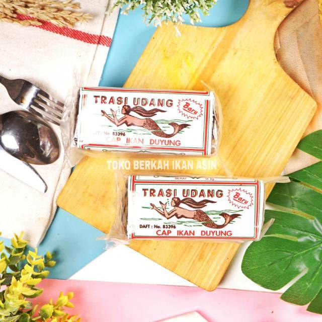 (mulud02) Terasi Duyung 250gr / Trasi Udang Cap Ikan Duyung / Trasi Asli