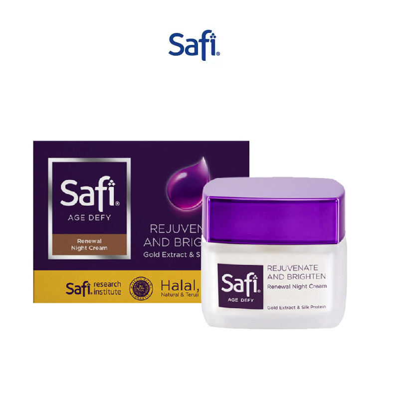 SAFI Age Defy Renewal Night Cream - Pelembab Krim Malam Anti Aging
