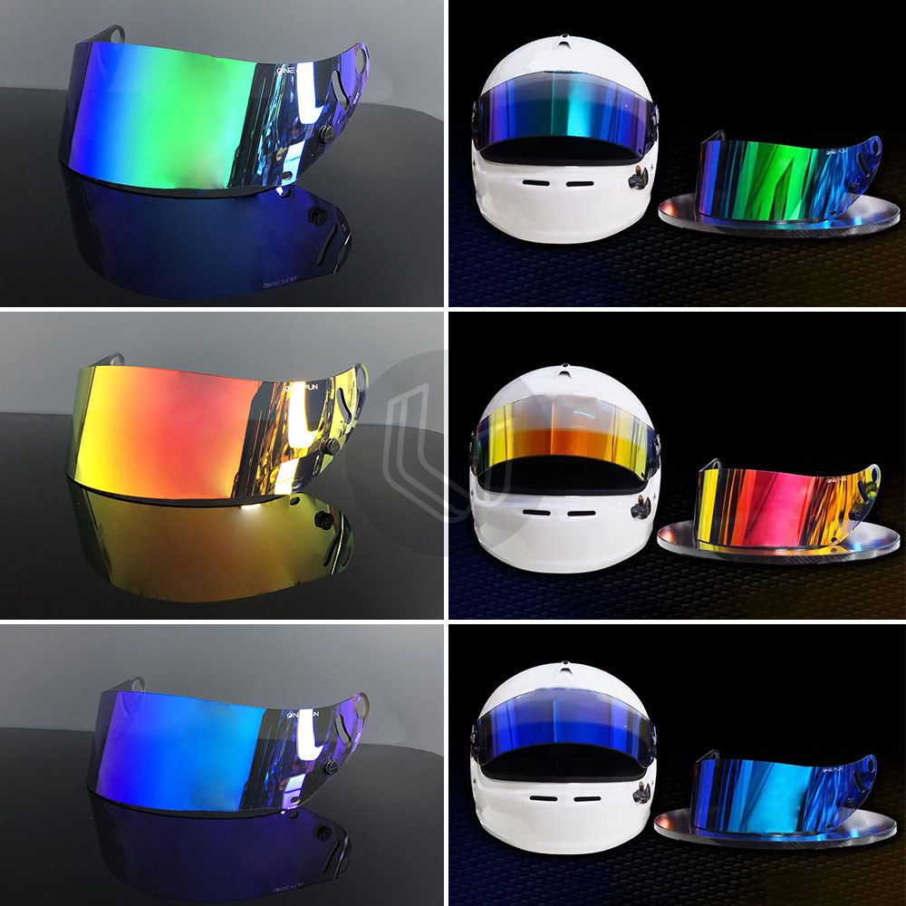 SK6 GP6 Helmet Visor Motorcycle Helmet Visor goggles plating silver red Replacement Lens For Arai GP