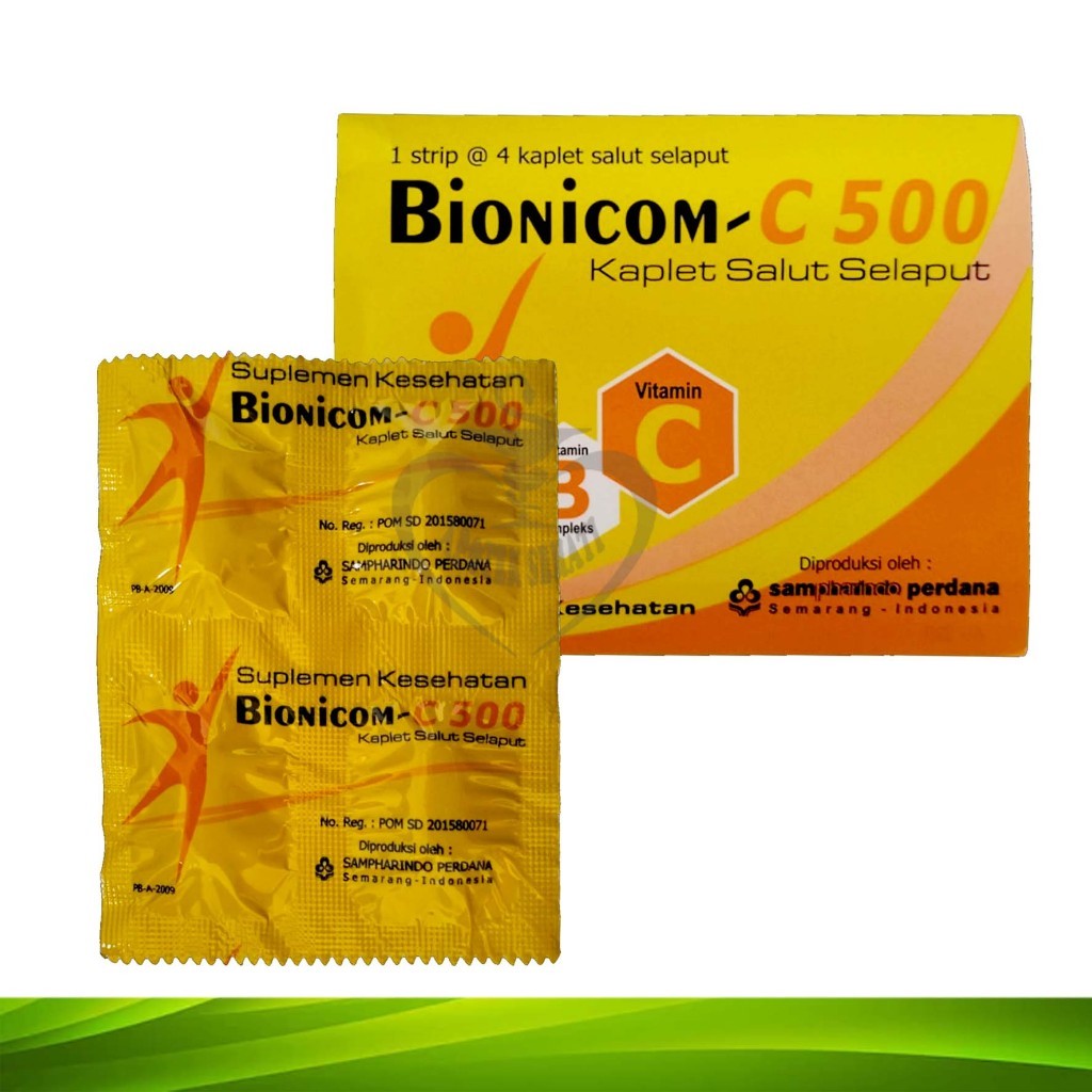 STRIP BIONICOM ZINK ZINC SUPLEMEN MAKANAN PLUS VIT C PER STRIP