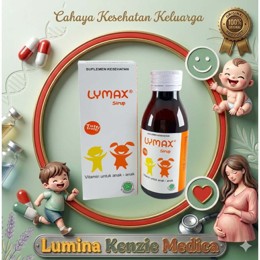 LYMAX Syrup 100ml - Vit Anak - Suplemen Anak - SIMEX