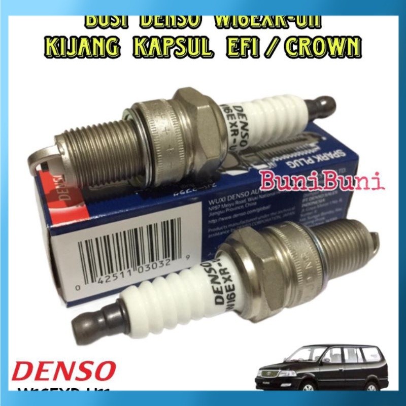 Original BUSI Mobil KIJANG EFI INJEKSI W16EXRU11 ORIGINAL - Busi DENSO Untuk KIJANG KAPSUL 7K EFI / 