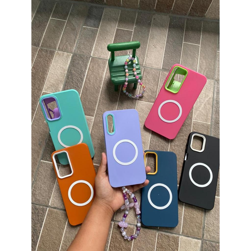 NEW 3 IN 1 Pastel MAGSAFE SILICONE Doff Case Vivo V25E  Y17 Y15 Y12i Y20 Y12s Y20s V23 PRO 5G  Y16 Y