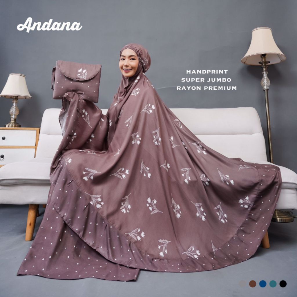 Mukena Dewasa Katun Rayon Premium Super Jumbo Bahan Jatuh Dan Adem Mukena Traveling Motif