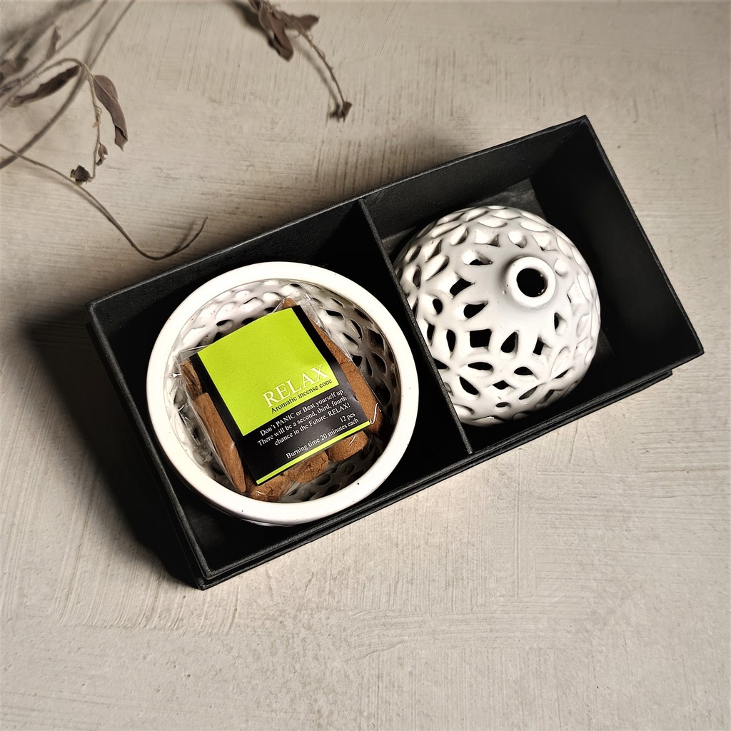 Tempat Dupa Kerucut Keramik Handmade Bali | Kado unik Incense Burner Estetik