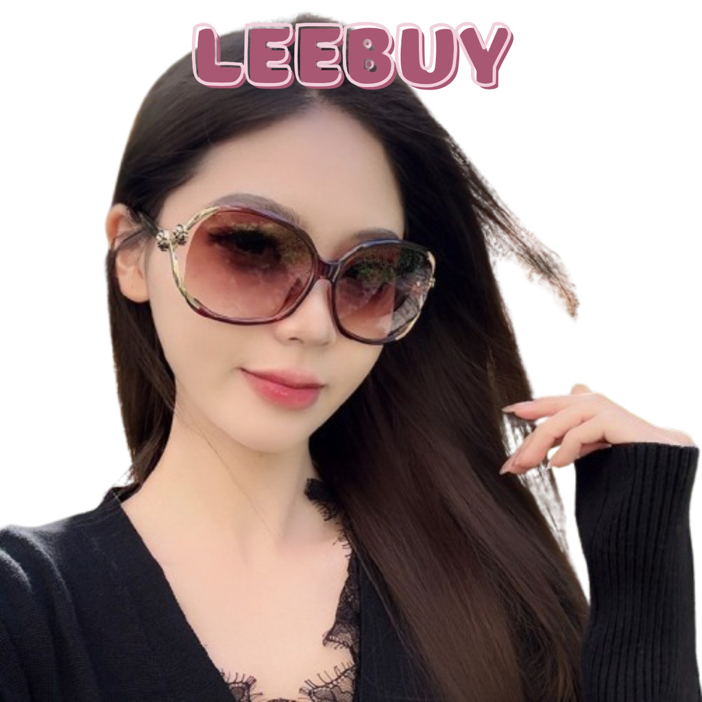LEEBUY - KACAMATA HITAM KM49 WANITA MODEL KOREA MEWAH BAHAN METAL WARNA WARNI REAL PICT