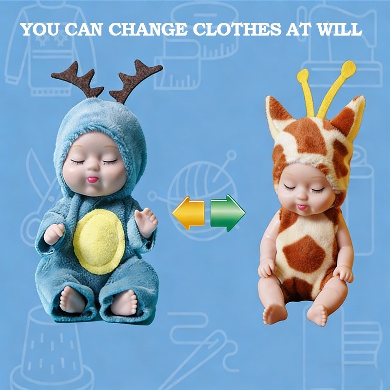 Terbaru Boneka Boneka Simulasi Mainan Boneka Bayi Super Mini Reborn Newborn Perempuan Tidur Mini