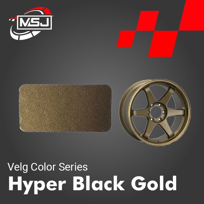 Cat Velg Mobil / Motor Hyper Black Gold | Velg Series | MSJ