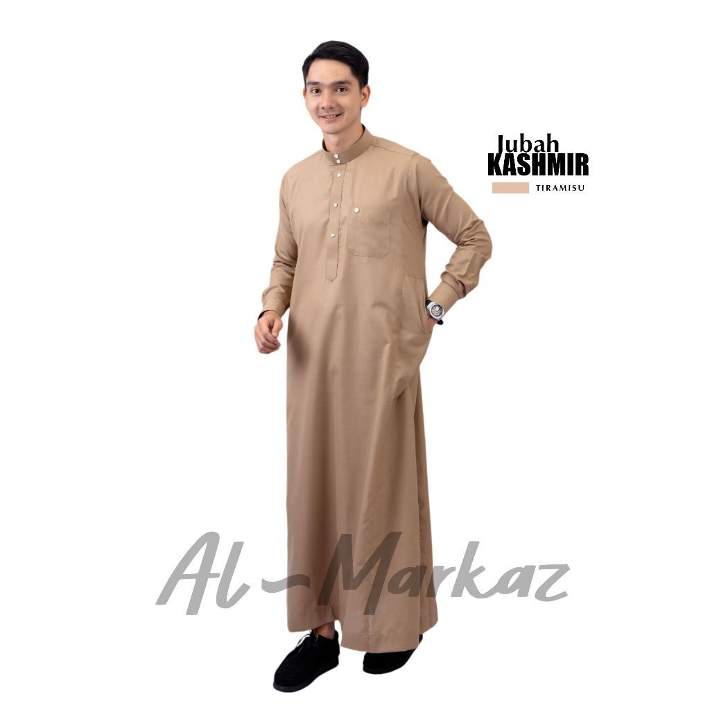 indhasahonline AL MARKAZ  - Jubah Pria Muslim Slimfit Kashmir