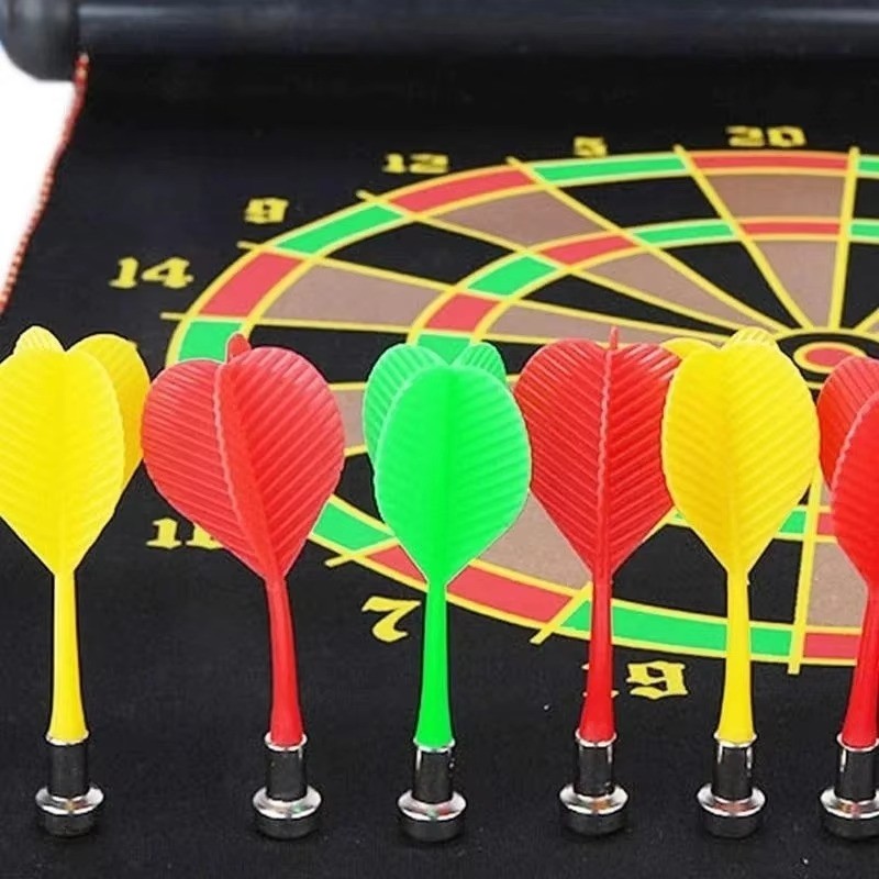 3Pcs/bat of Bull Eye Target Plastic Darts for Double-sided Magnetic Board Wing Magnetic Darts (color