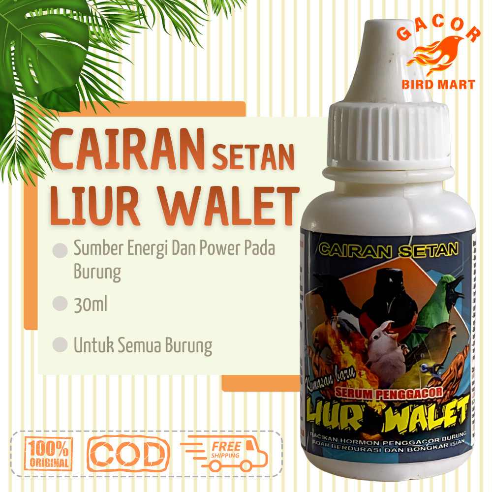 Cairan Setan Liur Walet  Suplemen Vitamin Penggacor Burung
