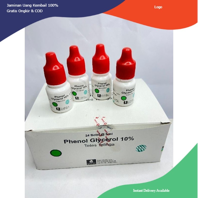 Phenol Glycerol 5ml Tetes Telinga Infeksi Rongga
