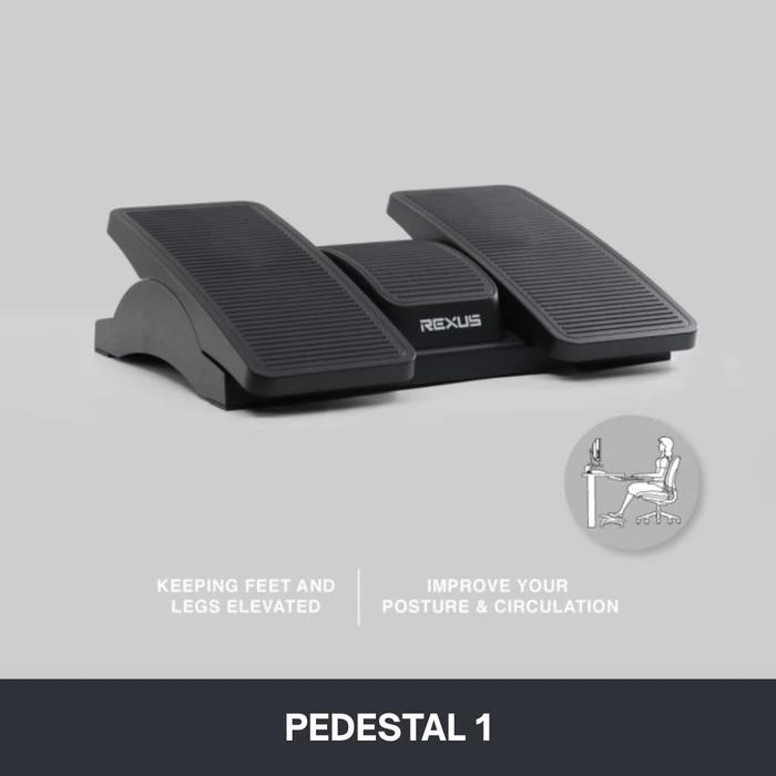 Rexus Pedestal Ergonomic Footrest Sandaran Ganjalan Kaki Foot Rest - PEDESTAL 1