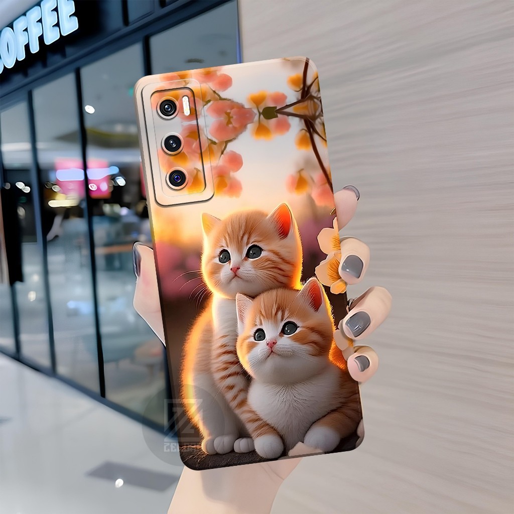 Case VIVO V20SE Fashion Case Kucing ZELORA Softcase Hp VIVO V20 SE Silikon Pro Camera VIVO V20SE Kes