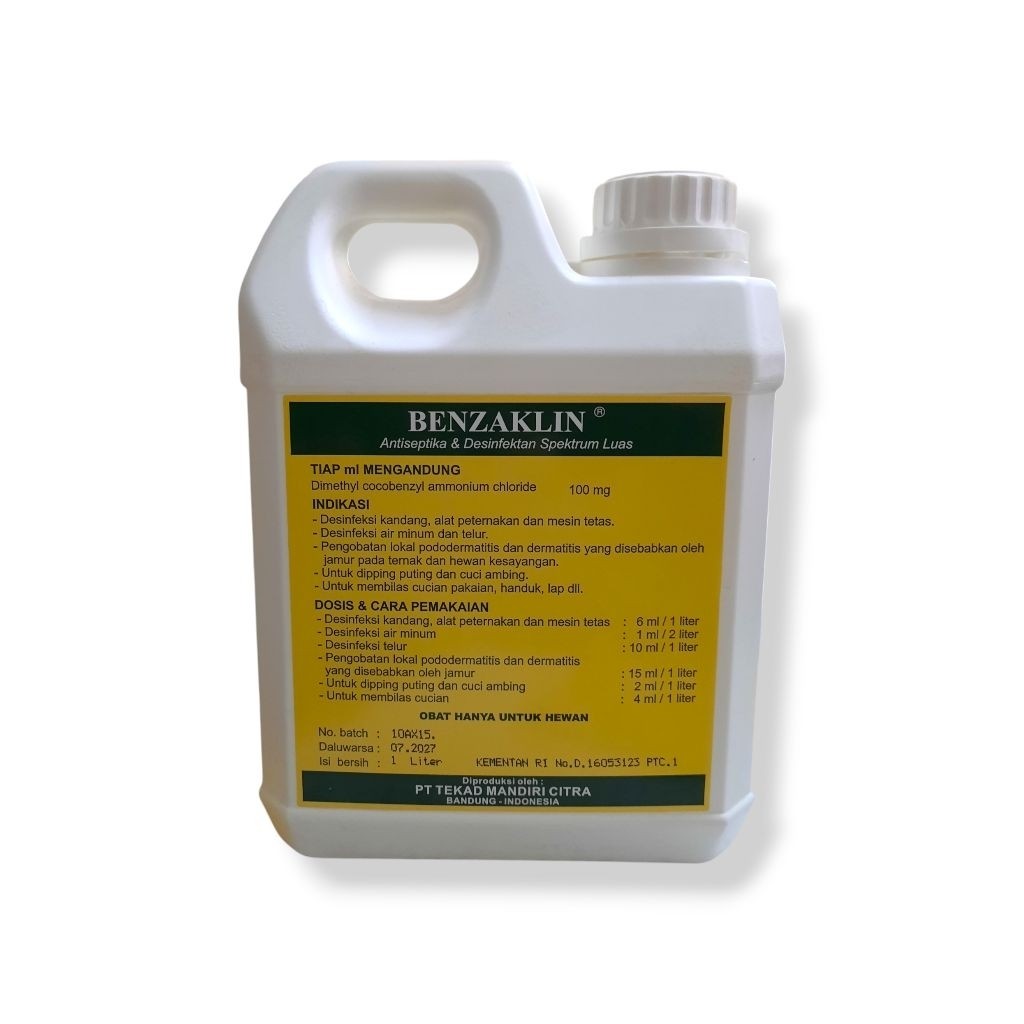 RIA'S FARM BALI-DESINFEKTAN CAIR BENZAKLIN 1LTR