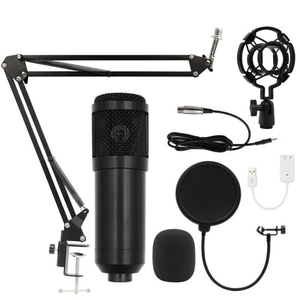 BM800 Condenser Microphone Kit Computer Sound Card Mobile Phone Audio Mixer Streaming V8Sound Card S