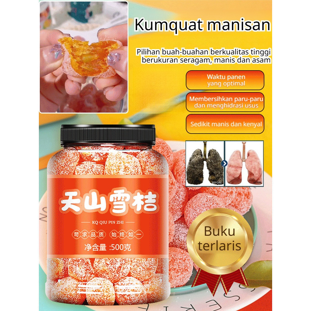 Manis Alami & Renyah Manisan Jeruk Emas Kering / Camilan Sehat / Snack Buah / Camilan Gurih / Buah K