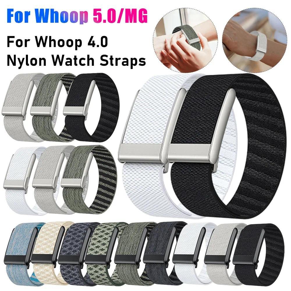 Nylon Watch Straps For Whoop 5.0 Wristband Soft Adjustable Band Fitness Tracker Straps for Whoop 4.0