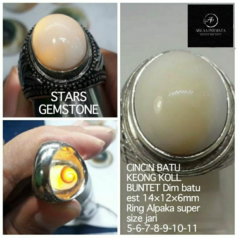 CINCIN BATU KEONG BUNTET JAMINAN NATURAL ALAM 100%