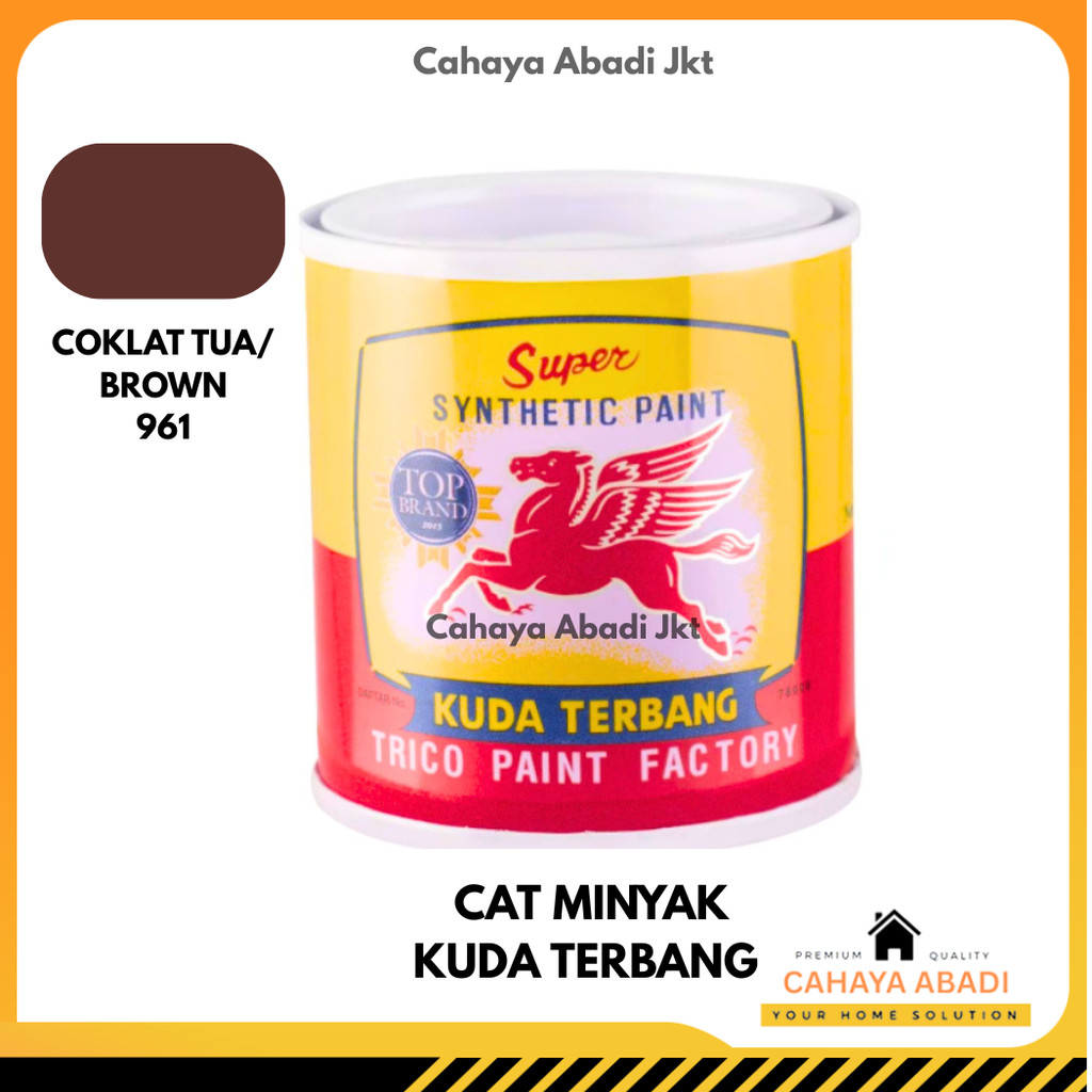 CAT MINYAK KUDA TERBANG COKLAT TUA KECIL 961