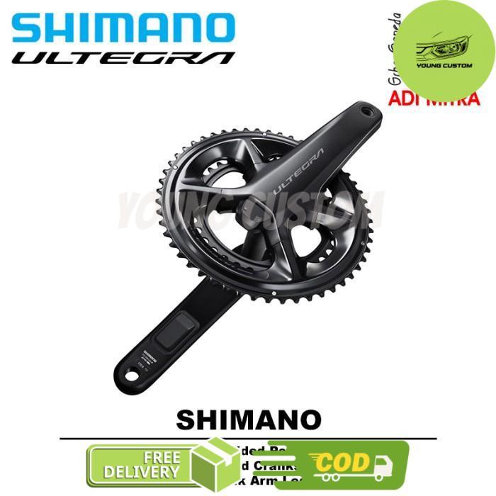 Shimano ULTEGRA R8100 Dual-Sided Power Meter Road Crankset 2x12 Speed - 52/36T -young