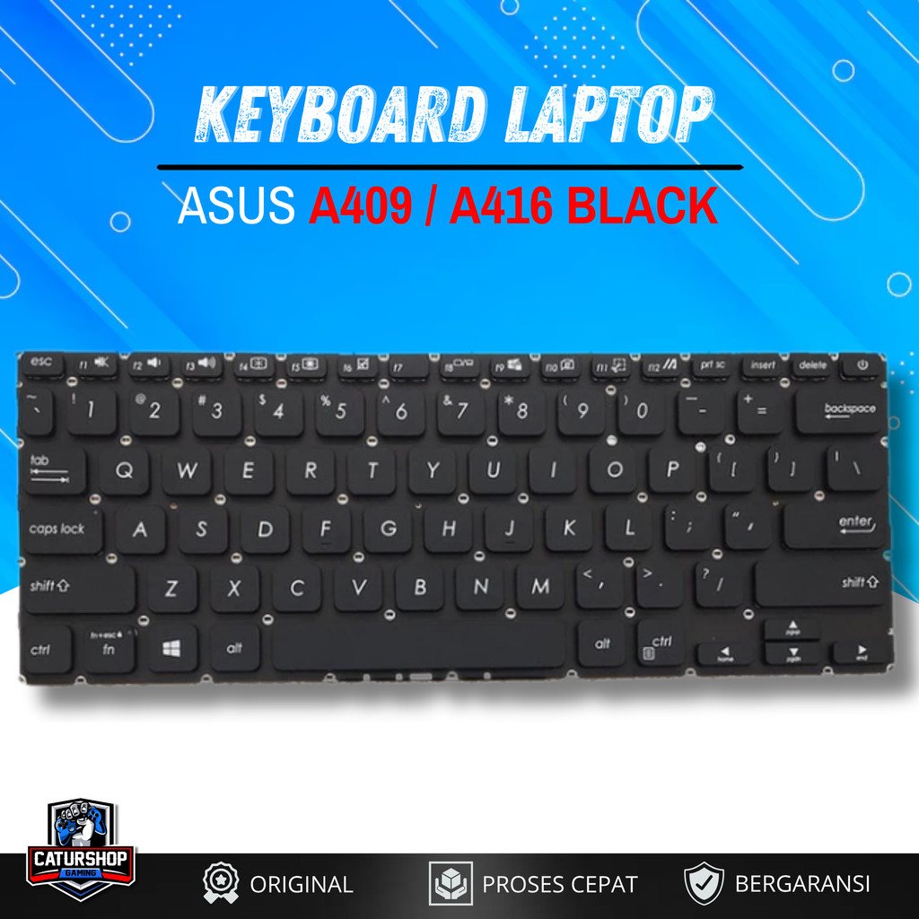 Keyboard Laptop ASUS A409 A416 A416J A416JP A416JA A416MA A416EP P1410 Black / Silver Compatible