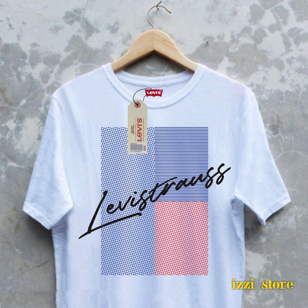 Kaos Pria Original Katun Combed 24s Baju Dewasa Distro Branded Premium Unisex Brand Lois Wrangler Ke