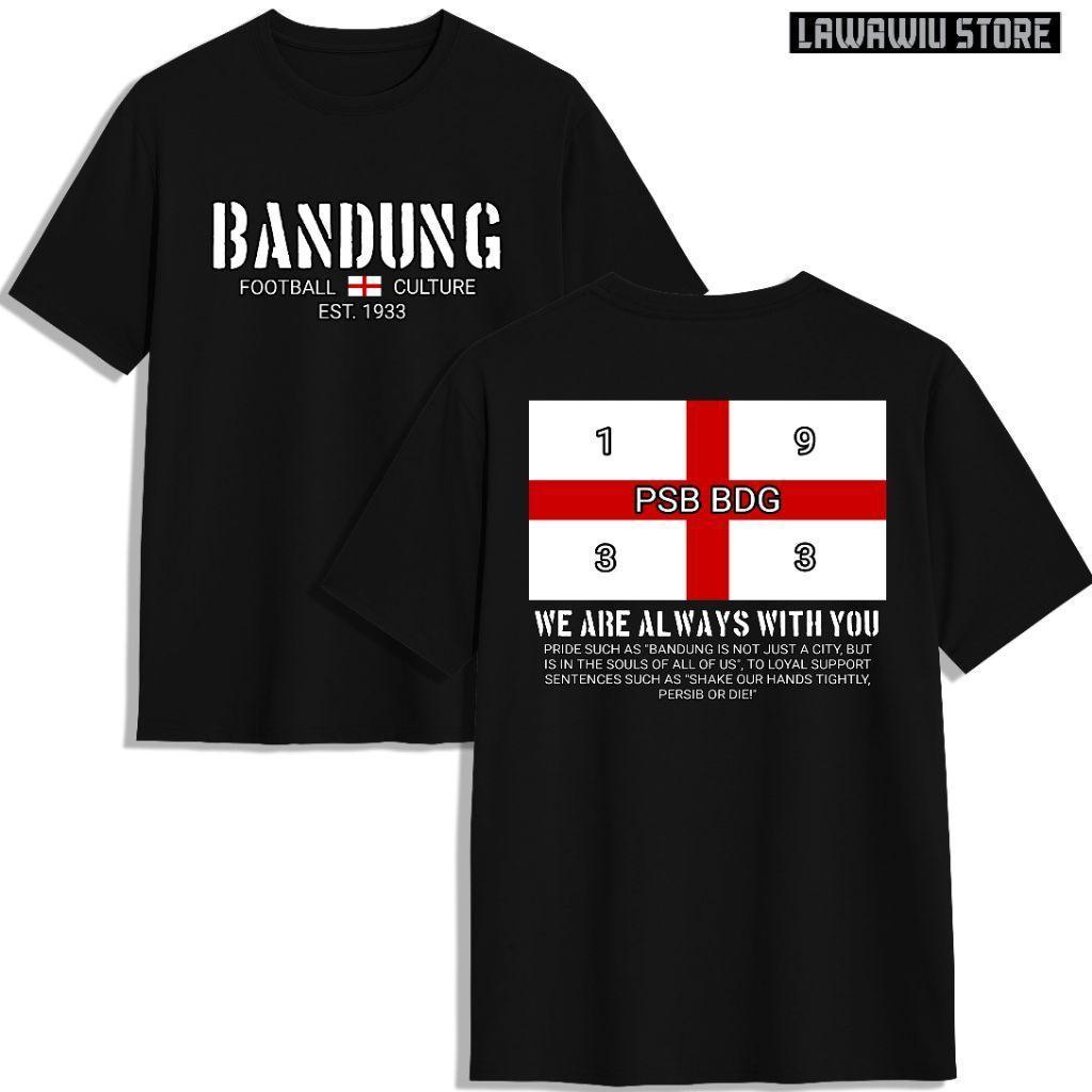 Baju Kaos Distro Casual Football Bandung Football Culture Premium Cotton Combed 24s Unisex Lengan Pe