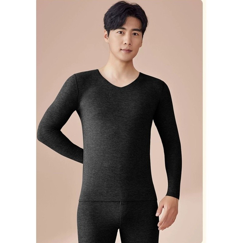 [Beruang kutub] Pakaian dalam pria hangat dengan kain katun tebal tanpa bekas dan celana dalam