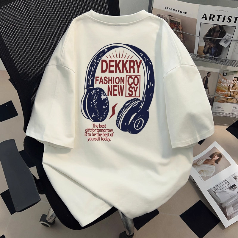 Kaos Streetwear Milenial Headphone - Oversize  Desain Unik dan Pesan Inspiratif
