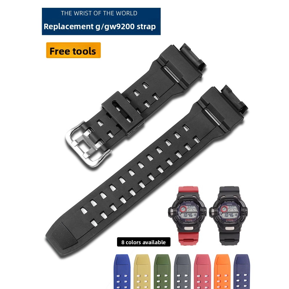 Suitable for Casio Bay Man G-9200 Silicone Wat Strap GW-9200/9101/9110/9125 Replacement Strap Men
