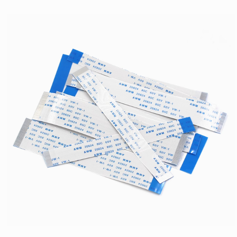 10PCS FFC/FPC Flat Flex Cable 5cm 4/6/8/10/12/14/16/18/20/22/24/26/28-60Pin Same Side 0.5mm Pitch AW