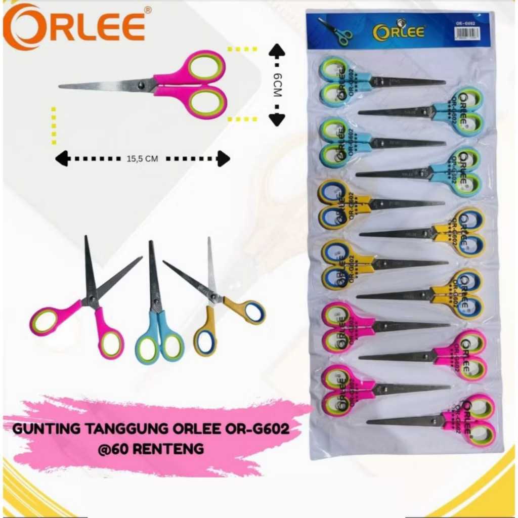 [1Lusin]  Gunting Kecil Orlee | Gunting Renteng Tanggung | Gunting Renteng Kecil | Gunting Stainless