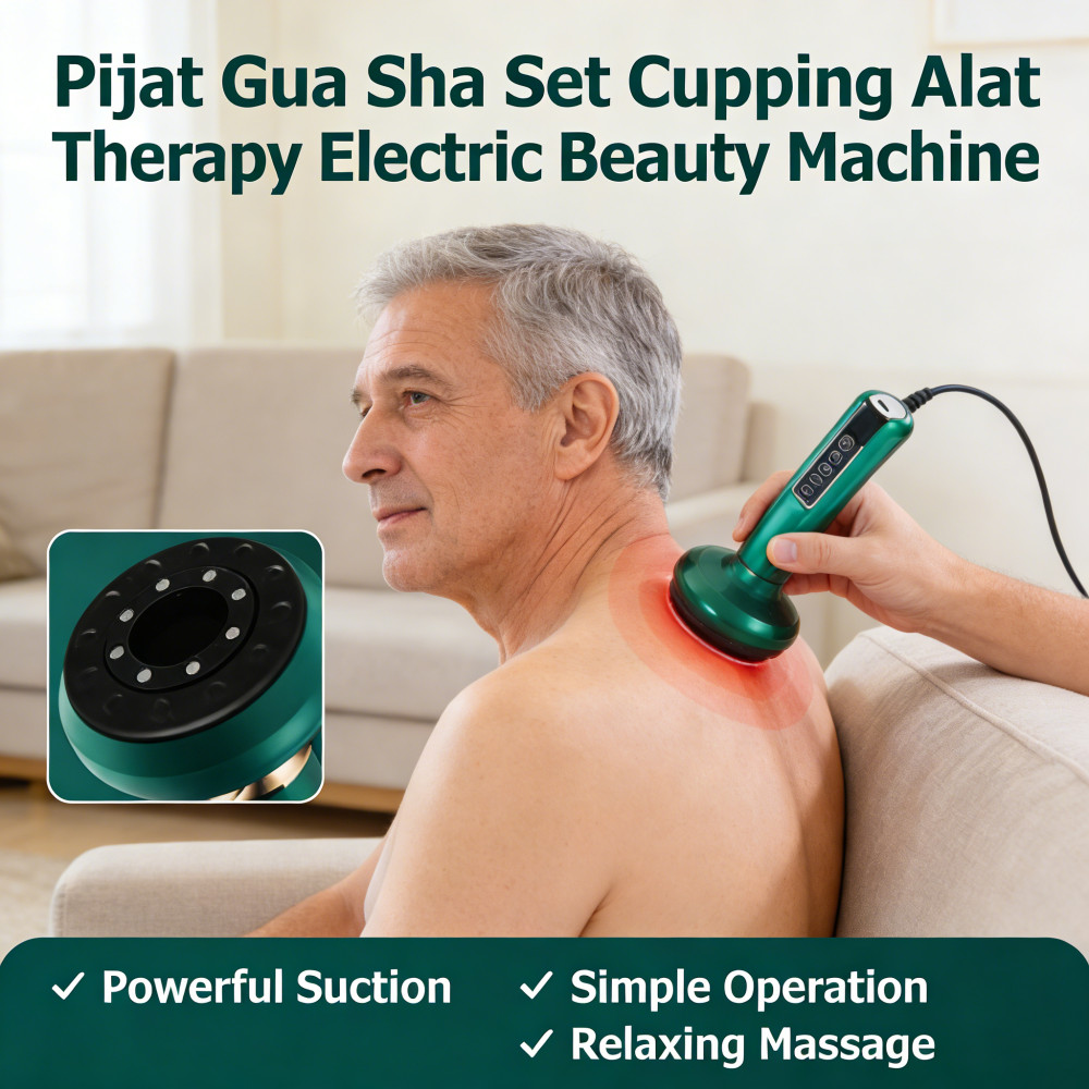 Machine Alat Pijat Cupping Therapy Set Gua Sha Elektrik Elektrik /Gua Sha Alat Beauty