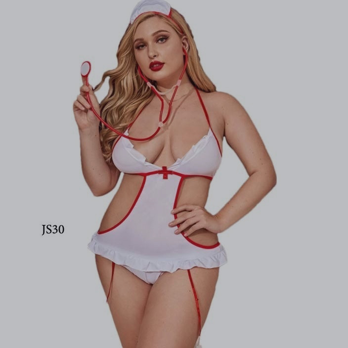 Kostum Perawat Wanita Lingerie Costume Nurse Js30