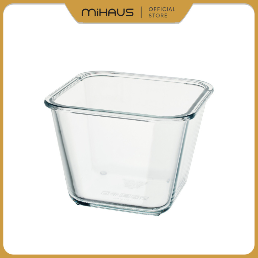 New Arrival IKEA 365+ Tempat makanan / Wadah Penyimpanan Makanan, segi empat, kaca 1.2L