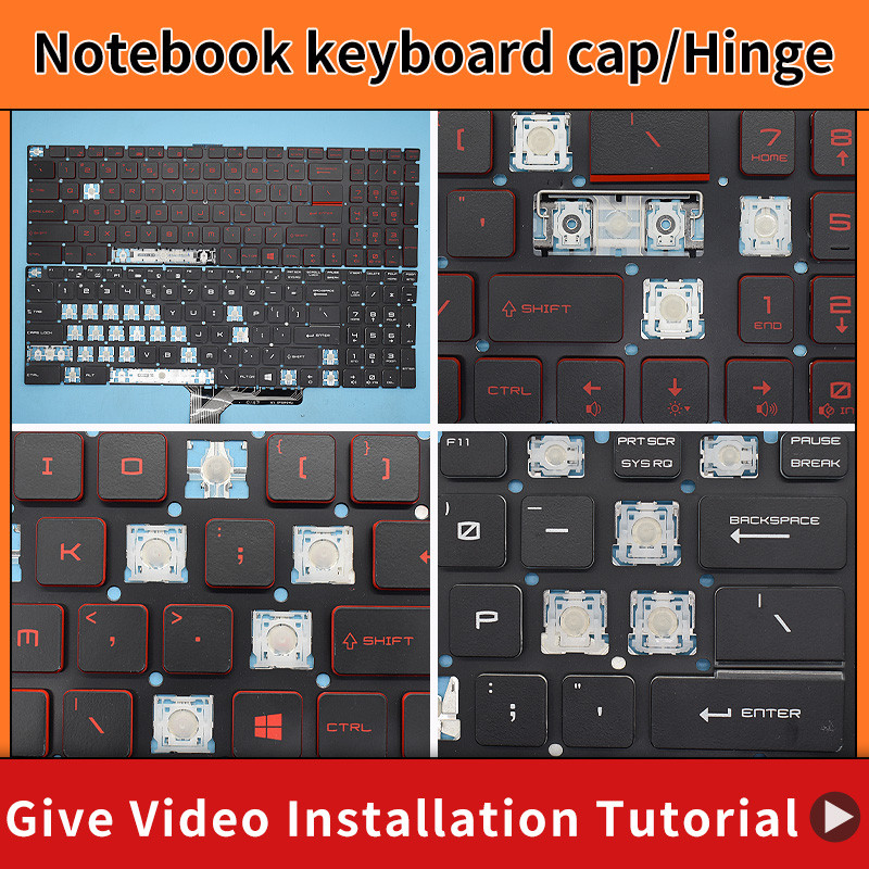 Replacement Keycap Key cap Hinge for Msi GE63 GE73 GS63 GE63VR GE73VR 7RF MS-17C1/17C5/16K5/16P5/16P