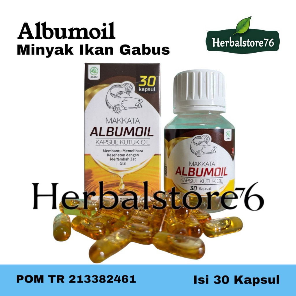Albumin Minyak Ikan Gabus Albumin Oil Kapsul Albumoill